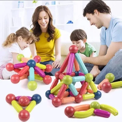 36-Piece Magnetic Building Sticks & Balls Set – Educational STEM Construction Toy for Creative Toddlers